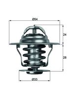 Thumbnail - Thermostaat, koelvloeistof - TX1192D - MAHLE