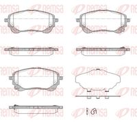 комплект спирачно феродо, дискови спирачки