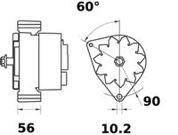 Thumbnail - Dynamo / alternator - MG563 - MAHLE