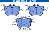 комплект спирачно феродо, дискови спирачки