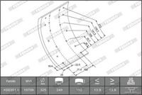 Bremsbelagsatz, Trommelbremse