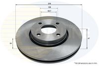 Disc frana COMLINE, Cod: ADC1218V