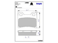 комплект спирачно феродо, дискови спирачки