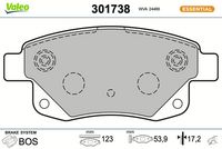 Bremsbelagsatz, Scheibenbremse