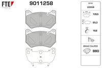 Bremsbelagsatz, Scheibenbremse