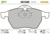Bremsbelagsatz, Scheibenbremse
