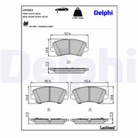 комплект спирачно феродо, дискови спирачки