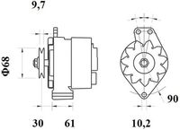 Thumbnail - Dynamo / alternator - MG605 - MAHLE