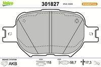 Bremsbelagsatz, Scheibenbremse