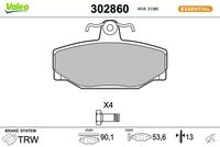 Bremsbelagsatz, Scheibenbremse