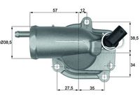 Thumbnail - Thermostaat, koelvloeistof - TH1087 - MAHLE