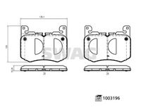 комплект спирачно феродо, дискови спирачки
