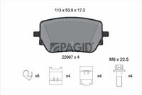 Bremsbelagsatz, Scheibenbremse