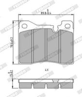 Bremsbelagsatz, Scheibenbremse