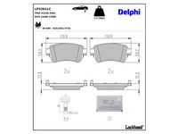 комплект спирачно феродо, дискови спирачки
