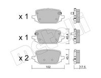 Bremsbelagsatz, Scheibenbremse