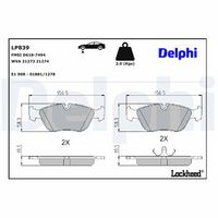 Set placute frana DELPHI, Cod: LP839