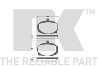 Bremsbelagsatz, Scheibenbremse