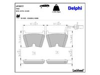 комплект спирачно феродо, дискови спирачки