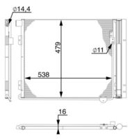 Thumbnail - Condensor, airconditioning - AC126000S - MAHLE
