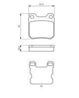 Комплект спирачно феродо, дискови спирачки 0 986 494 523 BOSCH