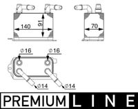 Thumbnail - Oliekoeler, motorolie - CLC65000P - MAHLE