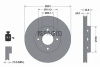 Спирачен диск 50281NC PAGID