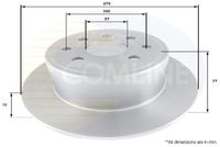 Disc frana COMLINE, Cod: ADC1126