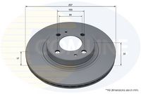 Disc frana COMLINE, Cod: ADC5038V