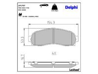 комплект спирачно феродо, дискови спирачки