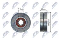 Rola intinzator,curea transmisie NTY, Cod: RNK-PL-031