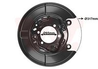 Spritzblech, Bremsscheibe