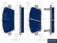 Комплект спирачно феродо, дискови спирачки 1050237 AKRON-MALÒ