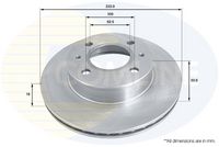 Disc frana COMLINE, Cod: ADC1038V