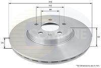 Disc frana COMLINE, Cod: ADC1476V