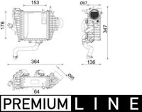 Thumbnail - Intercooler, inlaatluchtkoeler - CI641000P - MAHLE