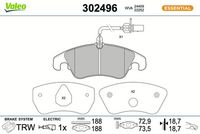 Bremsbelagsatz, Scheibenbremse