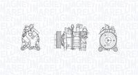 Compresor, climatizare MAGNETI MARELLI, Cod: 350103030114