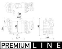 Thumbnail - Intercooler, inlaatluchtkoeler - CI616000P - MAHLE