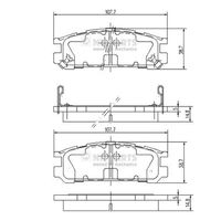 комплект спирачно феродо, дискови спирачки