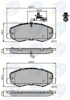 Комплект спирачно феродо, дискови спирачки CBP12108 COMLINE