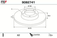 Disc frana FTE, Cod: 9082741