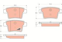 комплект спирачно феродо, дискови спирачки