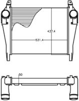 Thumbnail - Intercooler, inlaatluchtkoeler - CI267000P - MAHLE