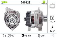 Generator / Alternator VALEO, Cod: 200126