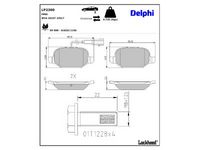 комплект спирачно феродо, дискови спирачки