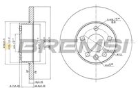 Спирачен диск CD7011S BREMSI