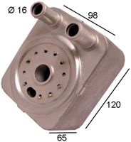 Thumbnail - Oliekoeler, motorolie - CLC162000S - MAHLE