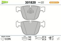 Bremsbelagsatz, Scheibenbremse