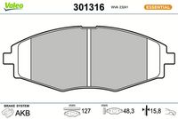 Bremsbelagsatz, Scheibenbremse